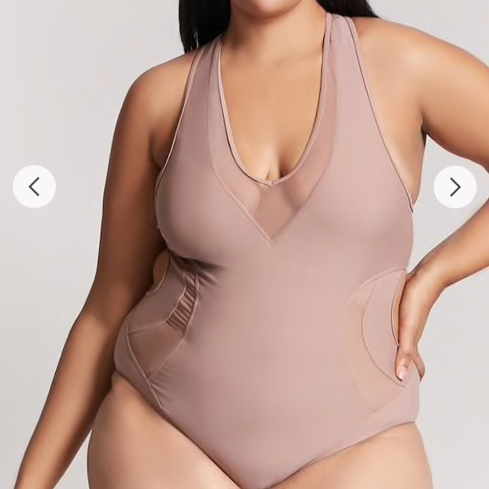 Plus one piece swimsuit